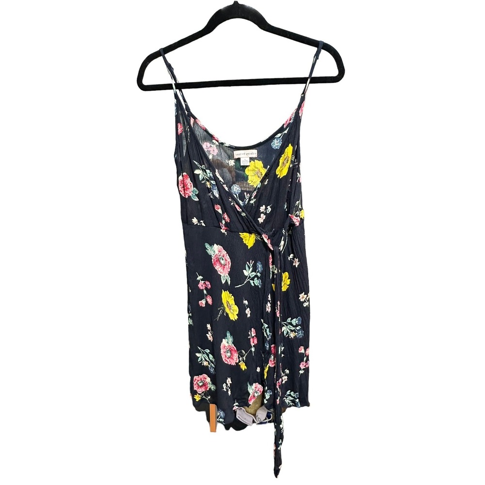 Band of Gypsies Dress Womens M Faux Wrap Boho Hippie Festival Casual Garden